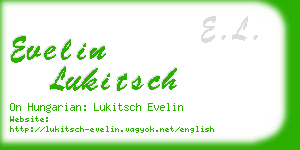 evelin lukitsch business card